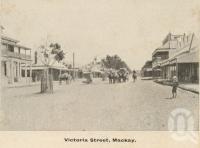 <span class="caption-caption">Victoria Street, Mackay</span>, c1908. <br />Postcard folder by <span class="caption-publisher">GC Wood</span>, collection of <span class="caption-contributor">John Young</span>.