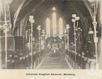 <span class="caption-caption">Interior English Church, Mackay</span>, c1908. <br />Postcard folder by <span class="caption-publisher">GC Wood</span>, collection of <span class="caption-contributor">John Young</span>.